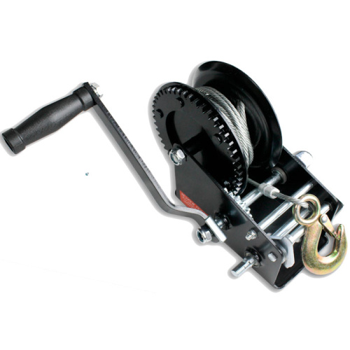 Лебёдка ручная барабанного типа, 0,9 т. с тросом 4,8 мм, 10 м.